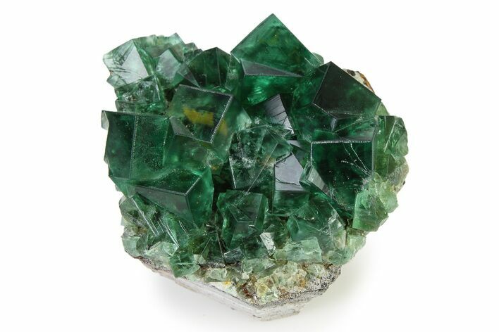 Fluorescent Green Fluorite Cluster - Diana Maria Mine, England #321129